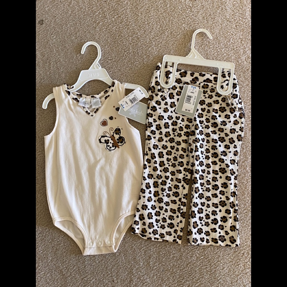 NWT. Koala Kids Bundle of Sleeveless Onsie and Pants.  Size 48 Months.